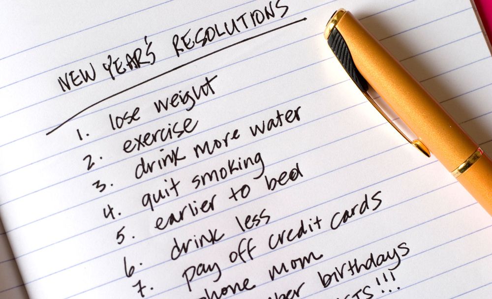 New Year's Resolution List