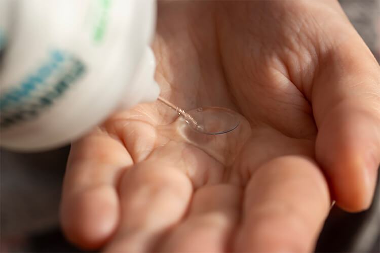 Washing Contact Lenses