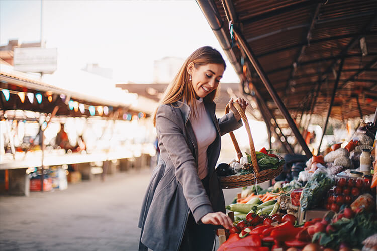 Woman at Farmers Market