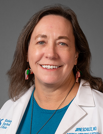 Portrait of Jayne Renee Schulte, MD, Internal Medicine and Pediatrics specialist at Kelsey-Seybold Clinic.