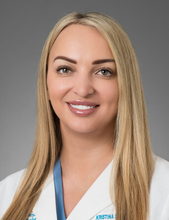 Portrait of Kristina Sikar, DPM, Podiatry specialist at Kelsey-Seybold Clinic.