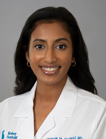 Portrait of Merlyn Thomas, MD, OB/GYN specialist at Kelsey-Seybold Clinic.